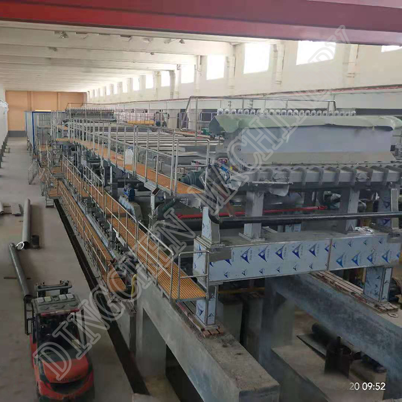 2640мм 100ТПД трострука жичана машина за израду папира од гипсаних плоча у Узбекистану (6)