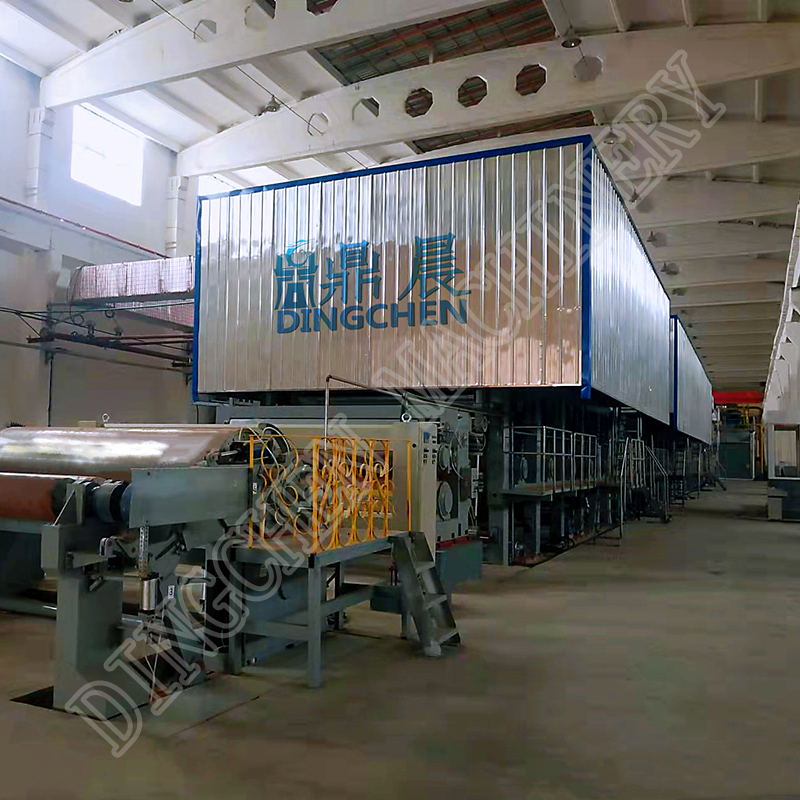 Stroj za izdelavo papirja iz mavčnih plošč s trojno žico 2640 mm 100TPD v Uzbekistanu (1)